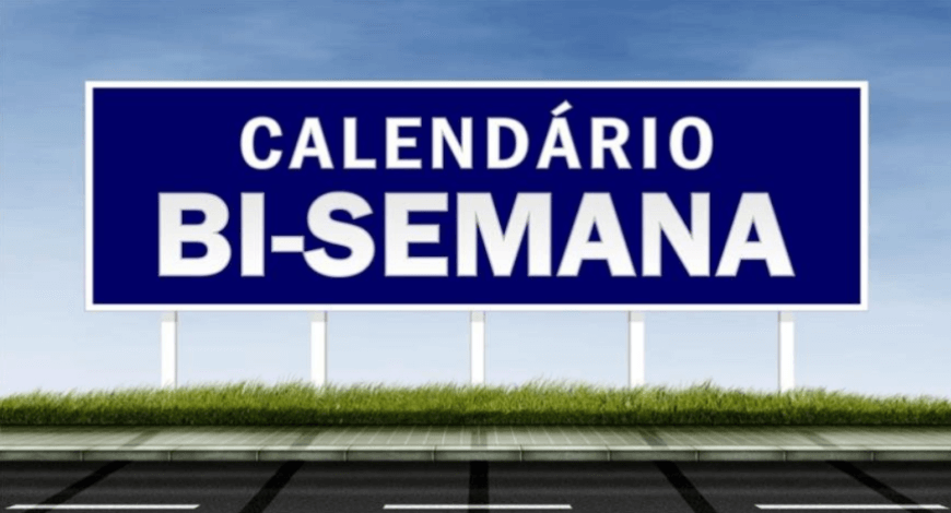 Calendário de Outdoor/ Calendário Bi semana