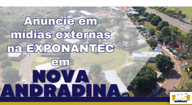 Ponto nº Anuncie com Mídia Externa na Exponantec em Nova Andradina