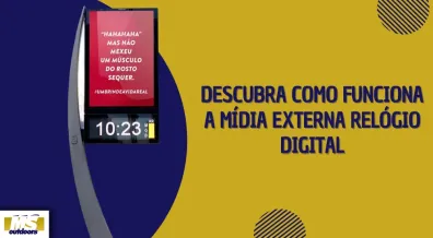 Ponto nº Descubra Como Funciona a Mídia Externa Relógio Digital